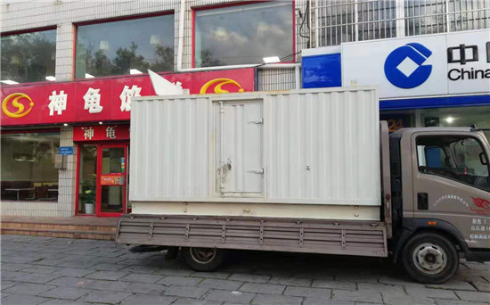 文罗镇出租发电机施工案例